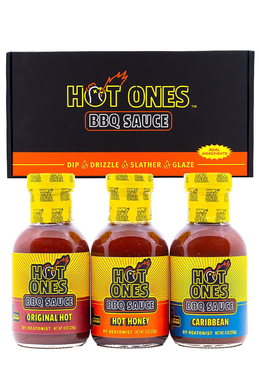 Hot Ones BBQ Trio Pack (Original / Hot Honey / Caribbean) A2
