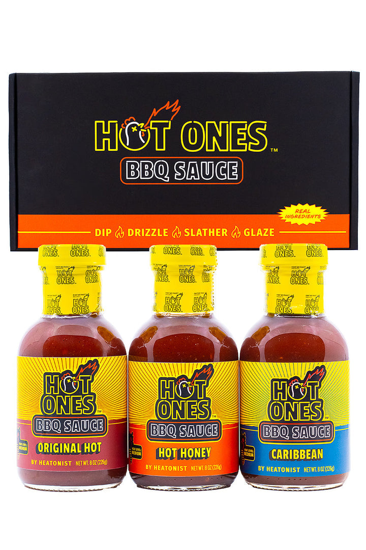 Hot Ones BBQ Trio Pack (Original / Hot Honey / Caribbean) A2