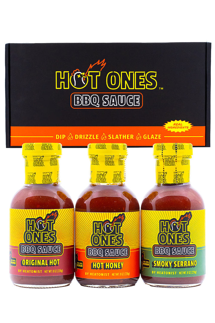 Hot Ones BBQ Trio Pack (Original / Hot Honey / Smoked Serrano) E3