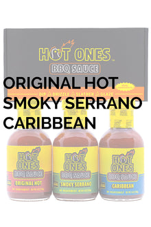 Hot Ones BBQ Trio Pack (Original / Smoked Serrano / Caribbean) J8