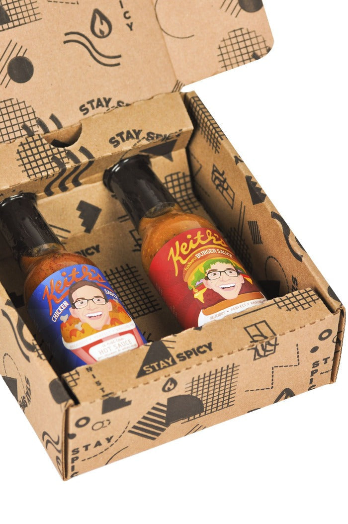 Chicken & Burger Hot Sauce Duo Pack | Keith's B8